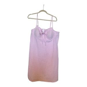 Pink Slip Dress Sweetheart Neckline